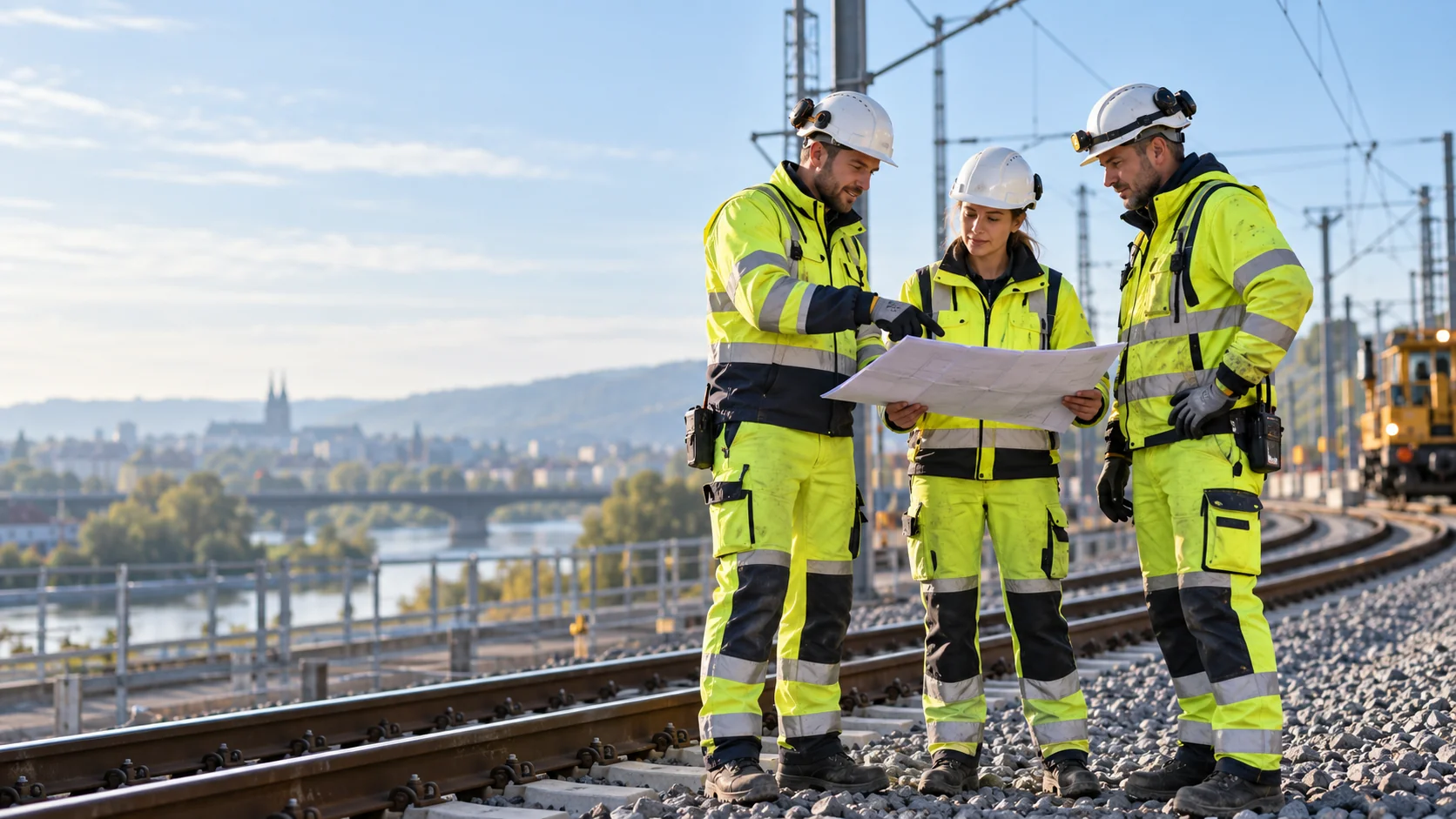 Fachkräfte im Gleisbau